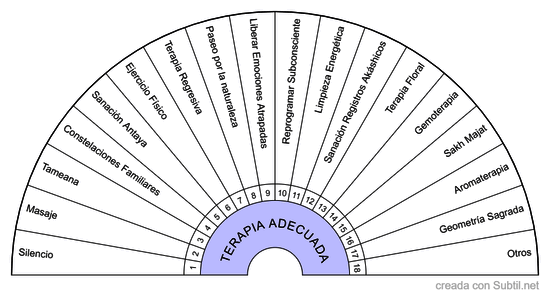 Tipo de terapia adecuada