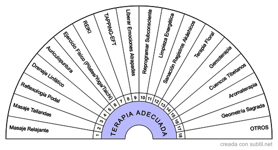 Tipo de terapia adecuada