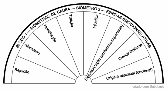 Bloco 1 — biômetros de causa — biômetro 2 — feridas emocionais ativas