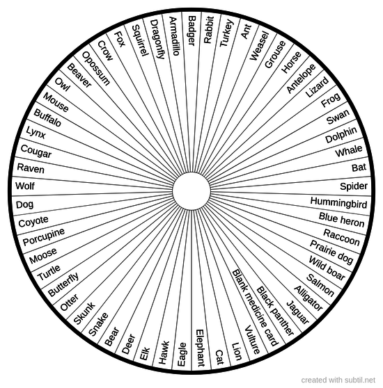 Animal Medicine Wheel 