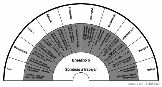 Eneagrama - eneatipo 5: sombras a trabajar
