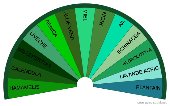 Plantes pour des brûlures