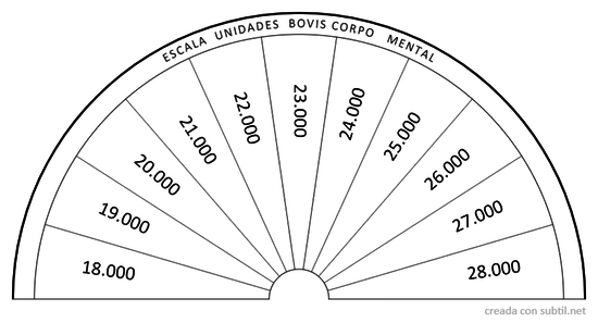 Escala Bovis  corpo mental