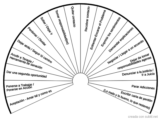 Cursos de Acción a Seguir para Sanar