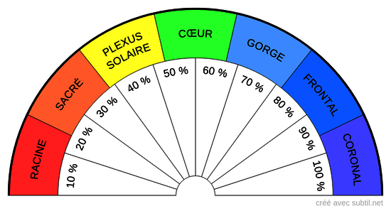 Taux de vitalité et chakras