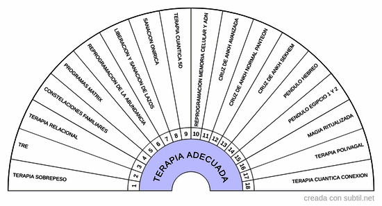 Tipo de terapia adecuada