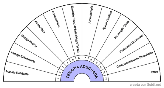 Tipo de terapia adecuada