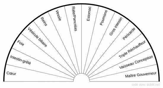Méridiens d'acupuncteur
