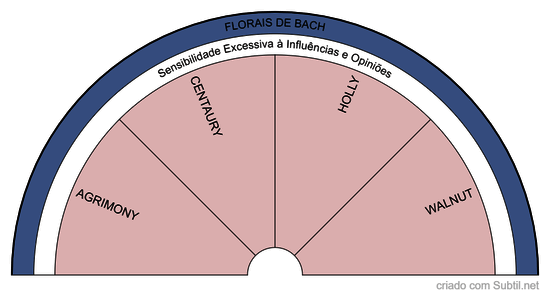 Florais de bach - sensibilidade excessiva influências opiniões