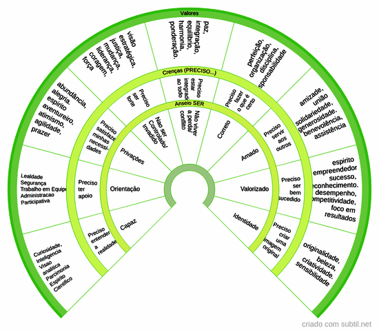 Roda de valores e crenças