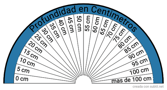 Profundidad en Centimetros