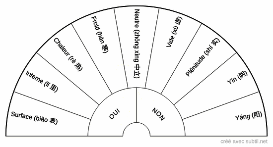 Différenciation des syndromes Bā Gāng Biàn Zhèng