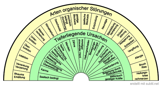 Arten organischer Störungen und Ursachen