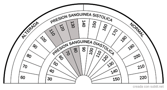 Presión Sanguínea Sistólica y Diastólica