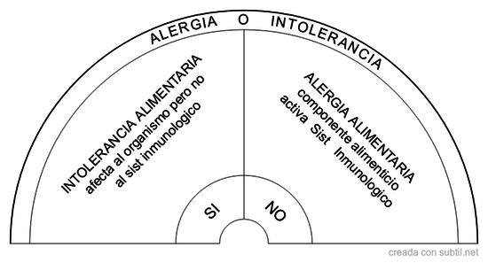 Alergia o intolerancia