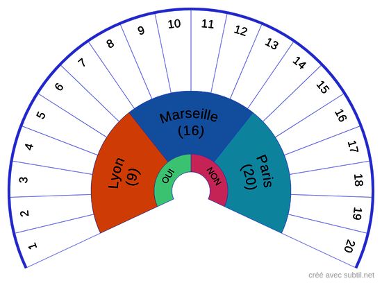 Arrondissements Municipaux Paris / Lyon / Marseille