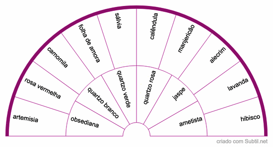 Ervas/cristais  para cura utero