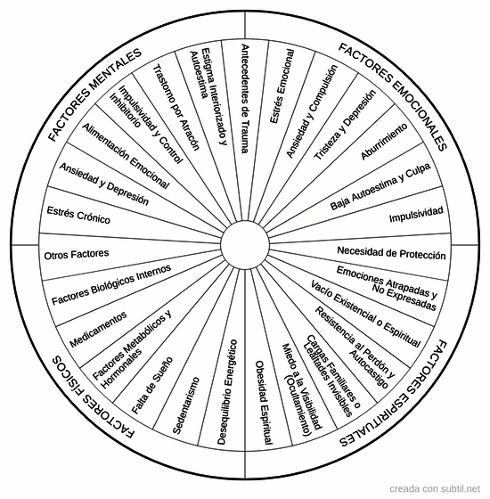 Causas del sobrepeso y obesidad