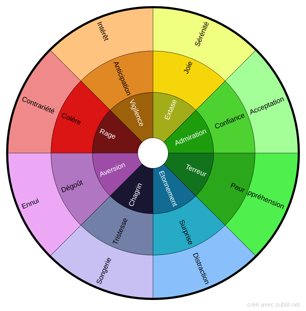 Roue des émotions