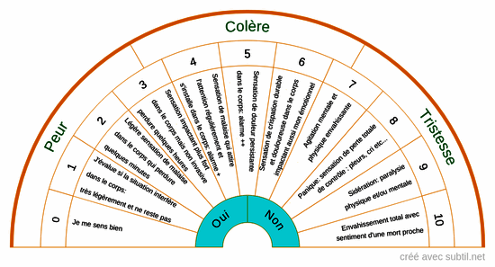 Graduation des émotions/ressenti du corps