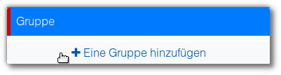 Gruppe hinzufügen