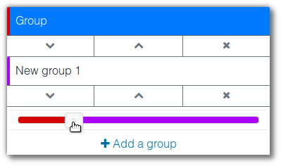 Groups menu